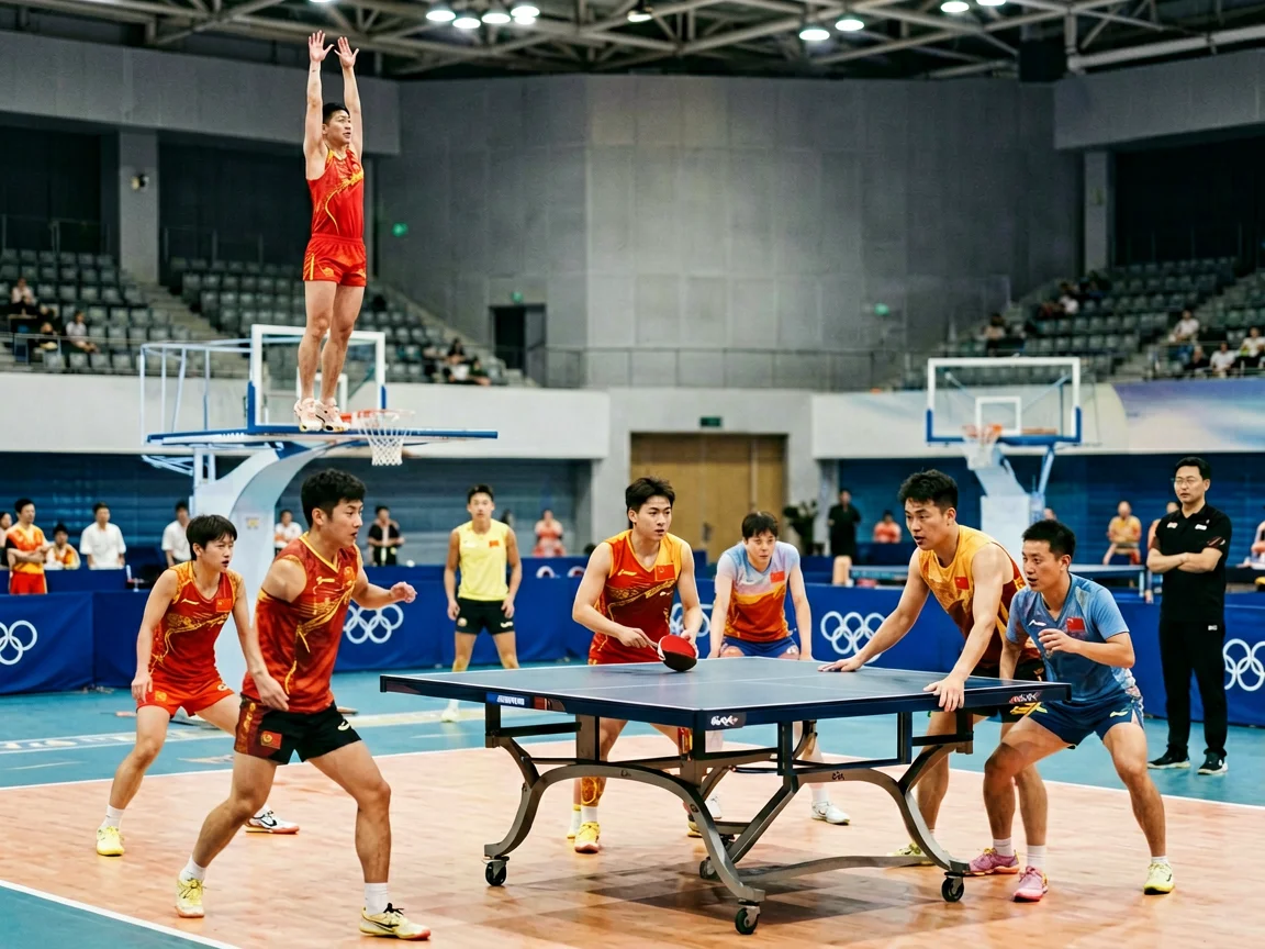 体育赛场准备，黄喜灿替补